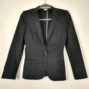 Stella Mccartney Pinstripe  One Button Blazer
